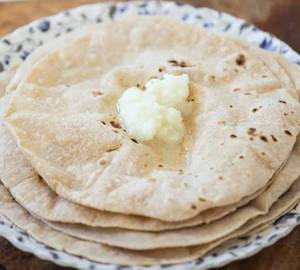 Plain Tawa Roti With Desi Ghee