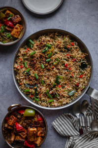 Burnt Garlic Veg Fried Rice