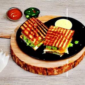 Cheese Aloo Tikki Sandwich
