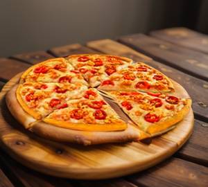 Tomato and Sweet Corn pizza