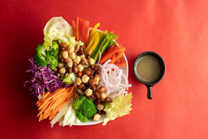 Mr. Bean Salad With Garlic Honey Dressing