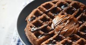 Choco Caramel Waffles
