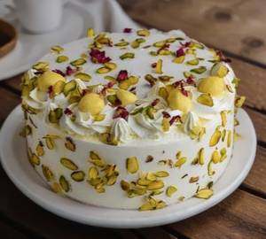 Soft Cream Rasmalai Cake