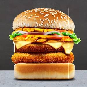 Paneer Zinger Cheese Burger 