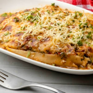 Exotic English Veg & Spinach Lasagne (veg)