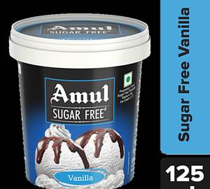 Amul Jumbo Cup Vanilla (Suger Free, 125 Ml)