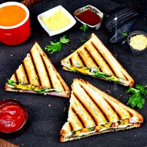 Grilled Veg Cheese Sandwich