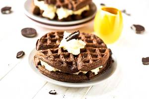 Oreo + Double Chocolate Waffles