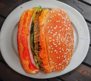 Paneer delight burger