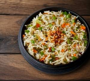 Veg Burnt Garlic Fried Rice