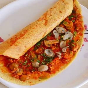 Mushroom Masala Dosa