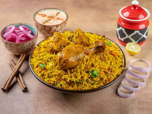 Chicken biryani half