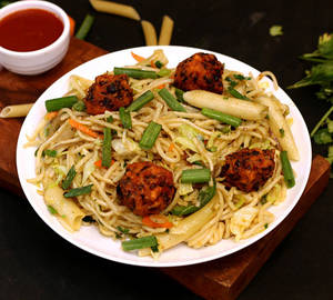 Veg Manchurian Noodles