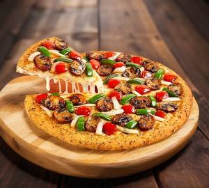 Mushroom cheese pizza