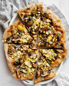 Mushroom lover pizza