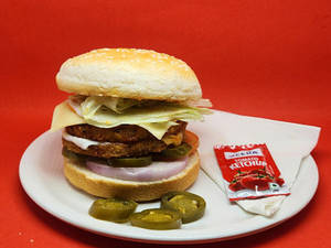 Chicken Double Cheese Burger