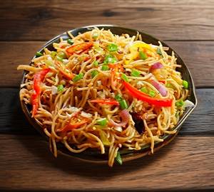 Chilli Garlic Veg Hakka Noodles