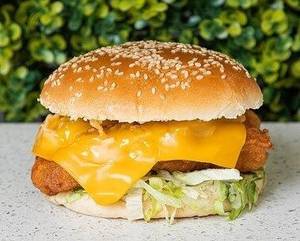 Double cheez chicken burger