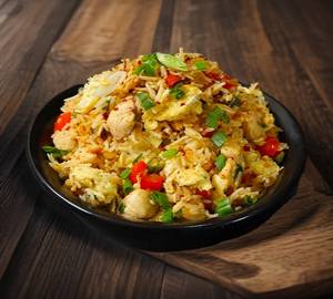 Chilli Garlic Egg Chicken Fried Rice