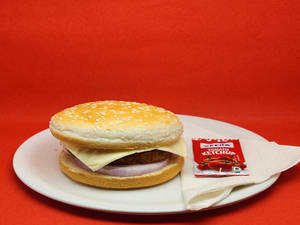 New Corn Palak Cheese Burger