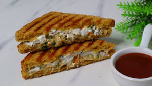 Chicken malai tikka sandwich