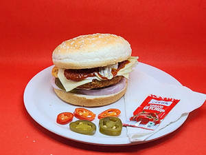 Veg Chilli Lava Burger