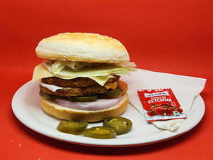 Double Chicken And Crisp Burger