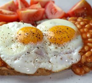 Fried Eggs & Beans