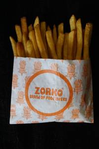 Salted French Fries With Cheese Dip