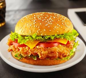 Chicken cheese burger                     
