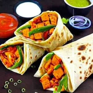 Spicy Schezwan Paneer Wrap