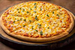 Cheese corn pizza