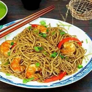 Pan Fried Noodles Seafood