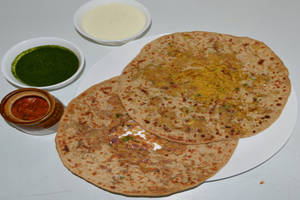 Aloo Gobi Paratha(1pc) And Onine Paratha (1pc)