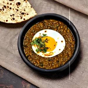 Egg Dal Tadka Black