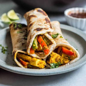 Mushroom Kathi Kabab (2 Pcs)