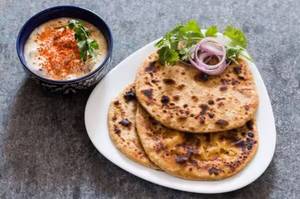 Traditional style Paneer Paratha