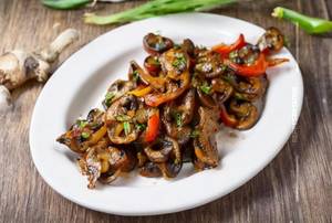 Mushroom Pepper Fry