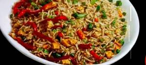 Veg Fried Rice & Chilli Paneer 