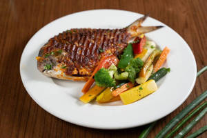 Hot N Spicy Whole Grilled Pomfret