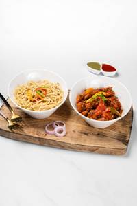 Veg Noodles- Gobi Manchurian Dry