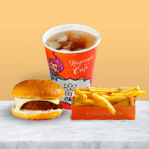 Choice Of  Burger + Choice Of Ice Tea + French Fries