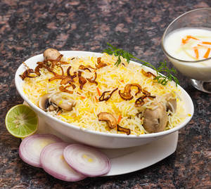 Hyderabadi Mushroom Biryani