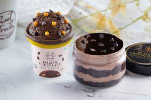 Chocolate Ice Cream + Death by Chocolate Cake Jar