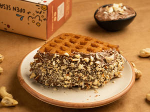 Nuts Over Biscoff Waffle