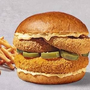 Cajun Veg Burger & Fries Combo