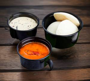Idli Sambhar Chutney (3pcs )