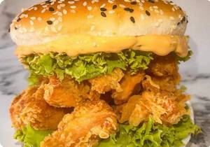 Chicken Rocky Road Burger