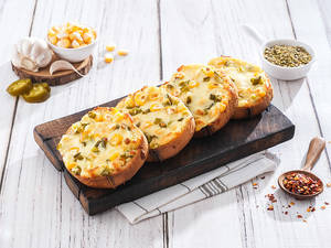 Corn And Jalapeno Garlic Bread