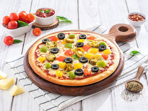 Jain Bell Pepper Fiesta Pizza